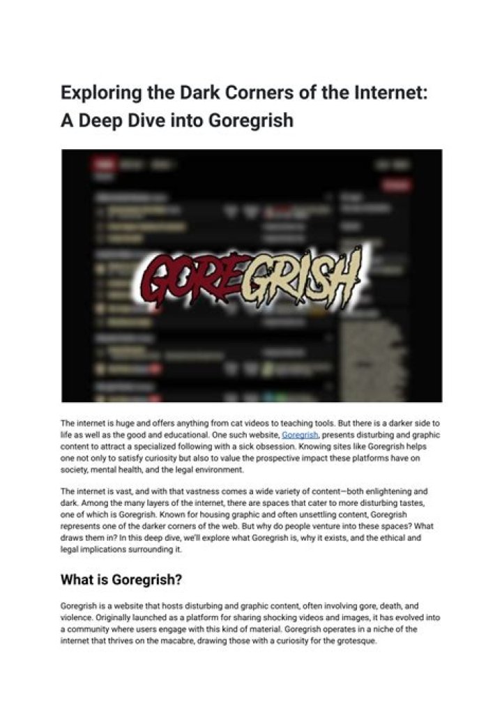 Bestgore: A Deep Dive Into the Dark Corners of the Internet