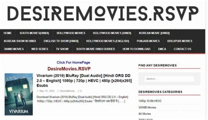 DesireMovies.com: Your Ultimate Destination for Movie Entertainment