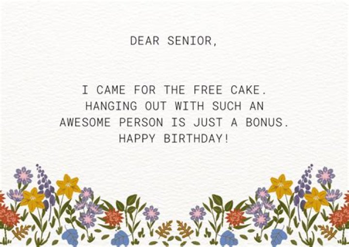 Heartfelt Birthday Greetings For Respected Seniors