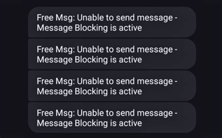 Stop Message Blocking: Resolve "Free Msg: Unable To Send Message" Issue