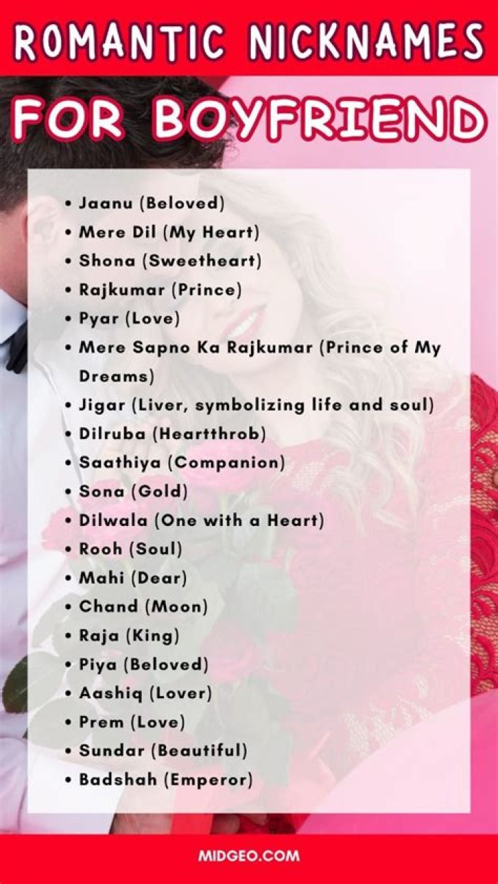 The Ultimate Guide To Romantic Nicknames For Your Girlfriend