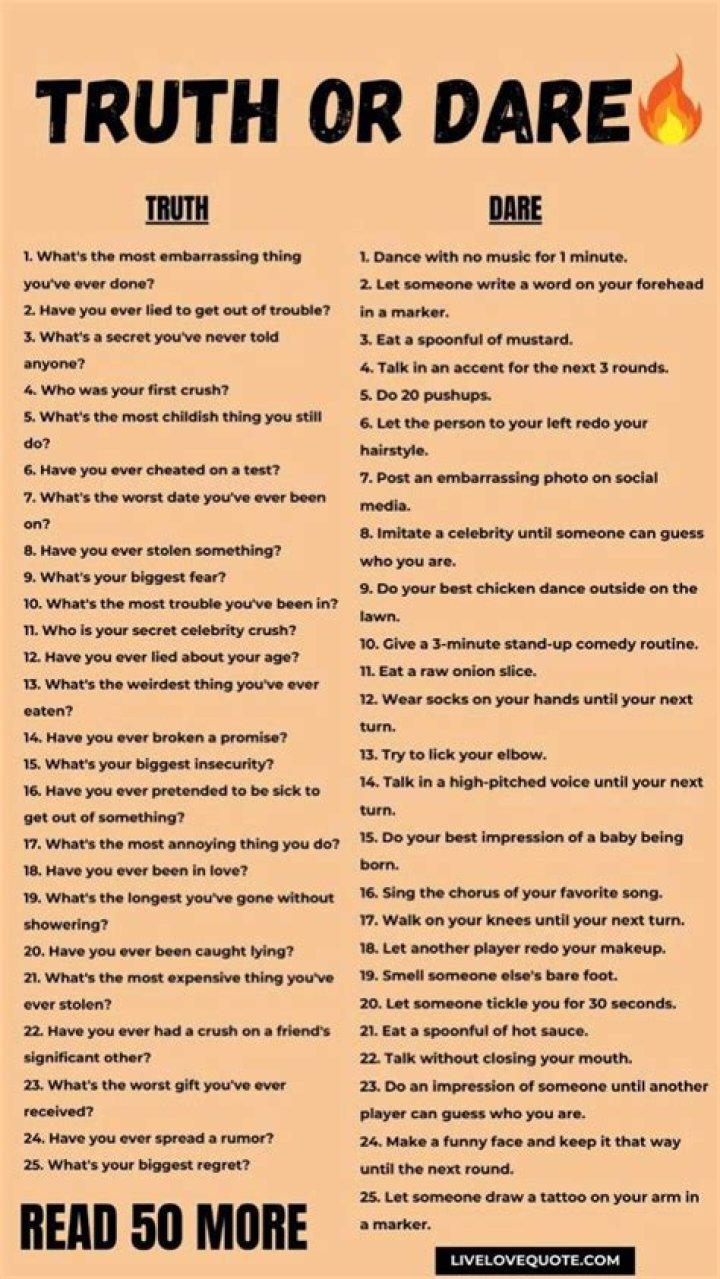 The Ultimate List Of Truth Or Dare Dares